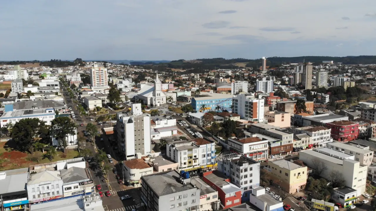 Vista aérea de Caçador